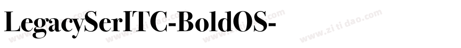 LegacySerITC-BoldOS字体转换