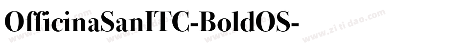 OfficinaSanITC-BoldOS字体转换