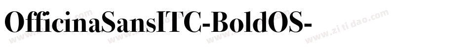 OfficinaSansITC-BoldOS字体转换