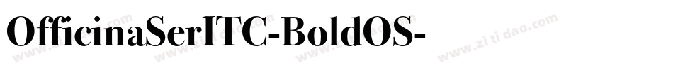 OfficinaSerITC-BoldOS字体转换