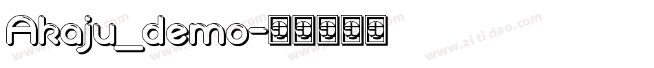 Akaju_demo字体转换