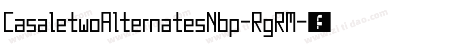 CasaletwoAlternatesNbp-RgRM字体转换