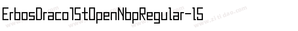 ErbosDraco1StOpenNbpRegular-l5wX字体转换