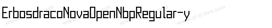 ErbosdracoNovaOpenNbpRegular-yGa5字体转换