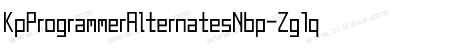 KpProgrammerAlternatesNbp-Zg1q字体转换