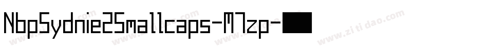 NbpSydnie2Smallcaps-M7zp字体转换
