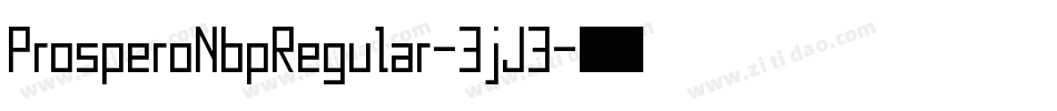 ProsperoNbpRegular-3jJ3字体转换