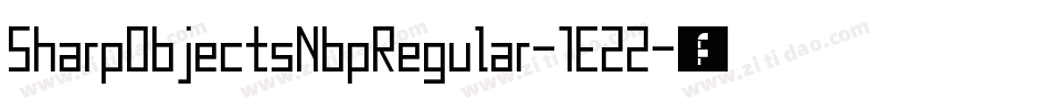 SharpObjectsNbpRegular-1E22字体转换