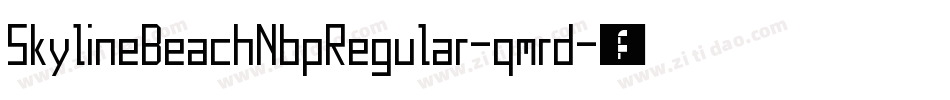 SkylineBeachNbpRegular-qmrd字体转换
