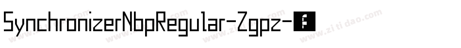 SynchronizerNbpRegular-Zgpz字体转换