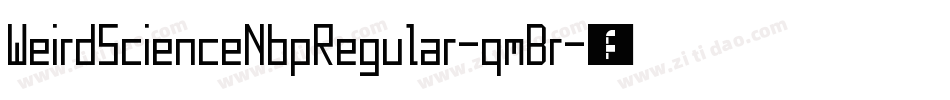 WeirdScienceNbpRegular-qmBr字体转换