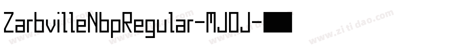 ZarbvilleNbpRegular-MJOJ字体转换