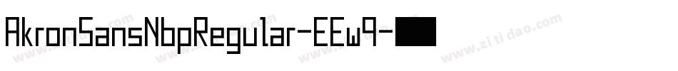 AkronSansNbpRegular-EEw9字体转换