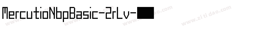 MercutioNbpBasic-2rLv字体转换