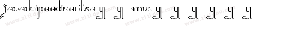 Jawadwipaadisastra-3MVG字体转换