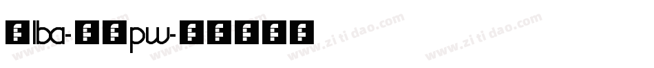 Alba-7Opw字体转换
