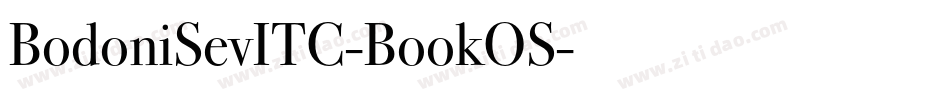 BodoniSevITC-BookOS字体转换