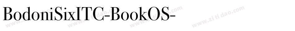 BodoniSixITC-BookOS字体转换