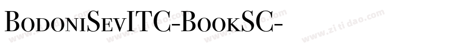 BodoniSevITC-BookSC字体转换