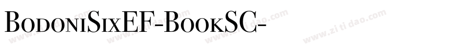BodoniSixEF-BookSC字体转换