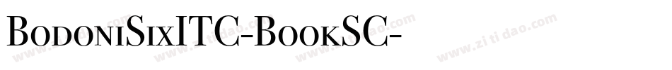 BodoniSixITC-BookSC字体转换