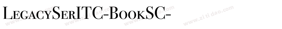 LegacySerITC-BookSC字体转换