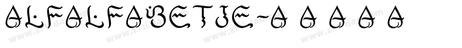 AlfAlfabetje字体转换