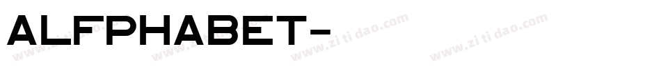 Alfphabet字体转换