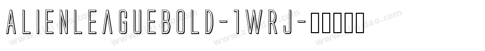 AlienLeagueBold-1WRj字体转换