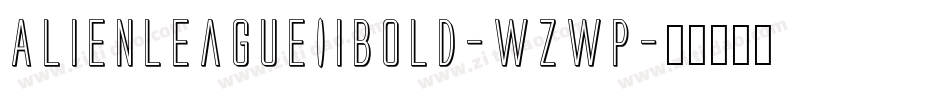 AlienLeagueIiBold-wzWP字体转换