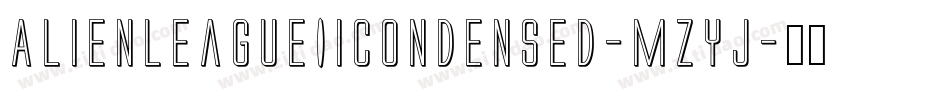 AlienLeagueIiCondensed-mzyj字体转换