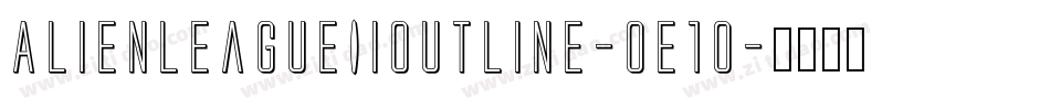 AlienLeagueIiOutline-0e1o字体转换