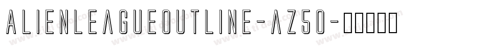 AlienLeagueOutline-az5o字体转换