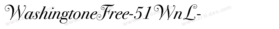 WashingtoneFree-51WnL字体转换