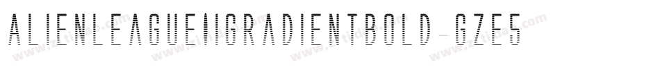 AlienLeagueIiGradientBold-gze5字体转换