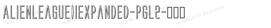 AlienLeagueIiExpanded-Pgl2字体转换