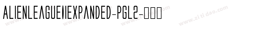 AlienLeagueIiExpanded-Pgl2字体转换
