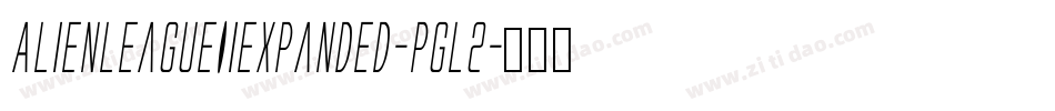 AlienLeagueIiExpanded-Pgl2字体转换