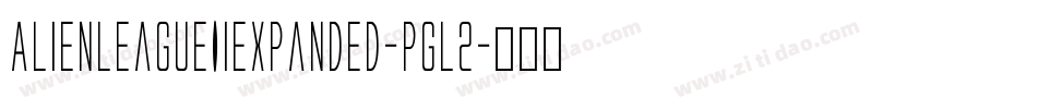 AlienLeagueIiExpanded-Pgl2字体转换