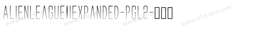 AlienLeagueIiExpanded-Pgl2字体转换