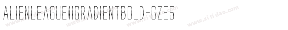 AlienLeagueIiGradientBold-gze5字体转换