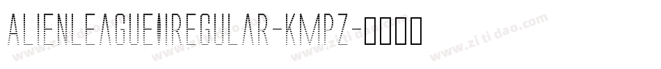 AlienLeagueIiRegular-KmpZ字体转换