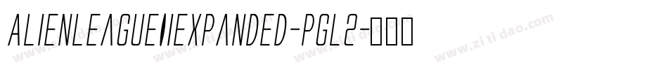 AlienLeagueIiExpanded-Pgl2字体转换
