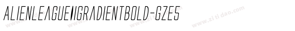 AlienLeagueIiGradientBold-gze5字体转换