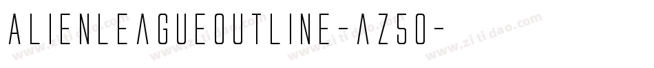 AlienLeagueOutline-az5o字体转换