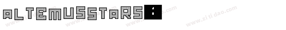 AltemusStars字体转换