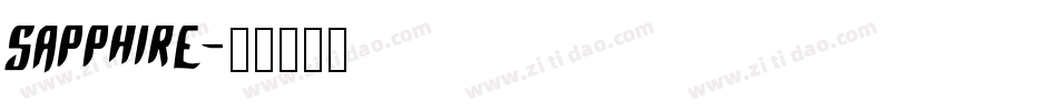 Sapphire字体转换