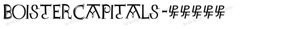 BoisterCapitals字体转换