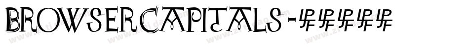 BrowserCapitals字体转换