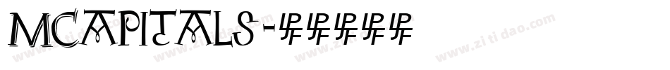 MCapitals字体转换